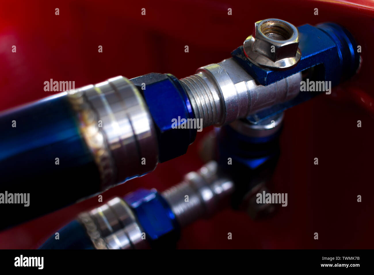 Rainbow titanium truck roll bar safety equipment for racing car. High