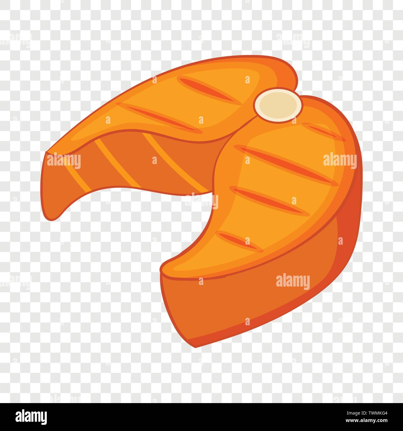 Salmon steak icon, cartoon style Stock Vector Image & Art - Alamy
