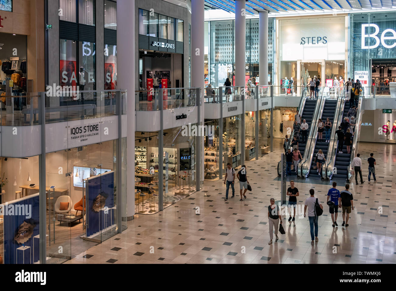Interior modern new Dutch shopping centre Hoog Catharijne of Utrecht Stock  Photo - Alamy