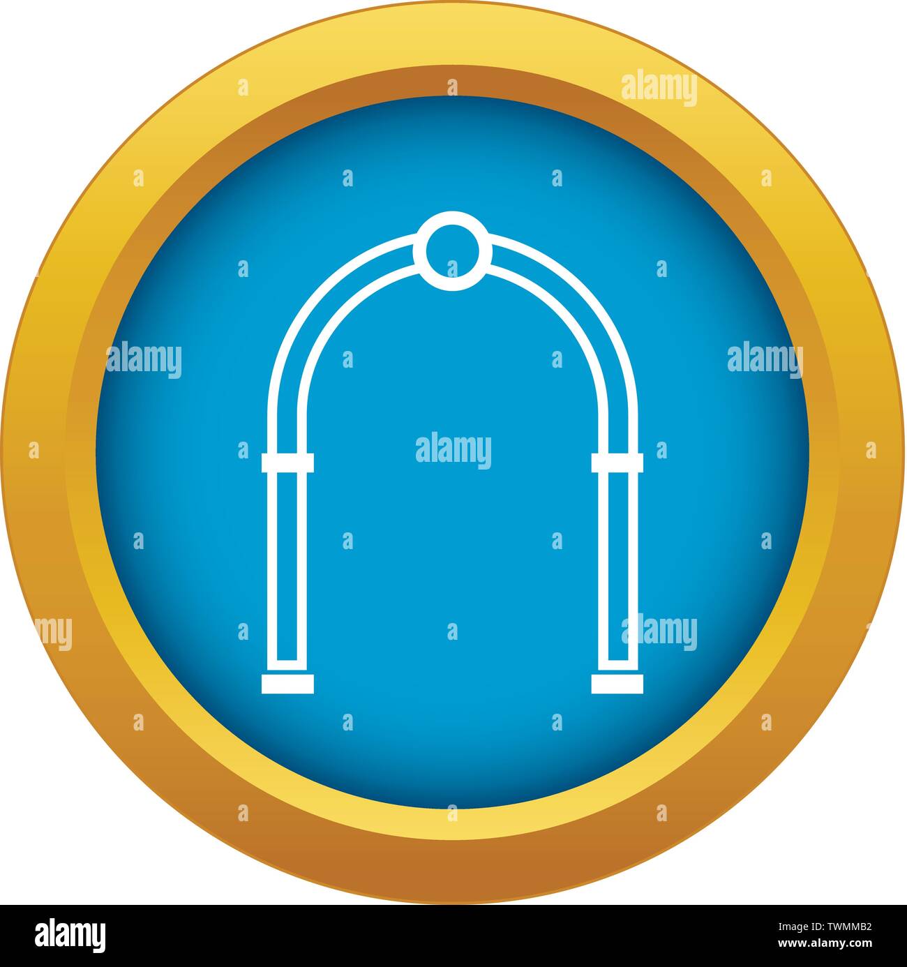 Arch icon blue vector isolated Stock Vector Image & Art - Alamy