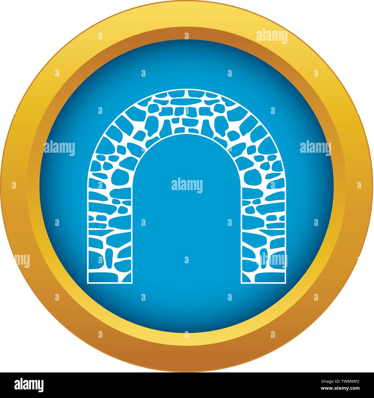 Arch icon blue vector isolated Stock Vector Image & Art - Alamy