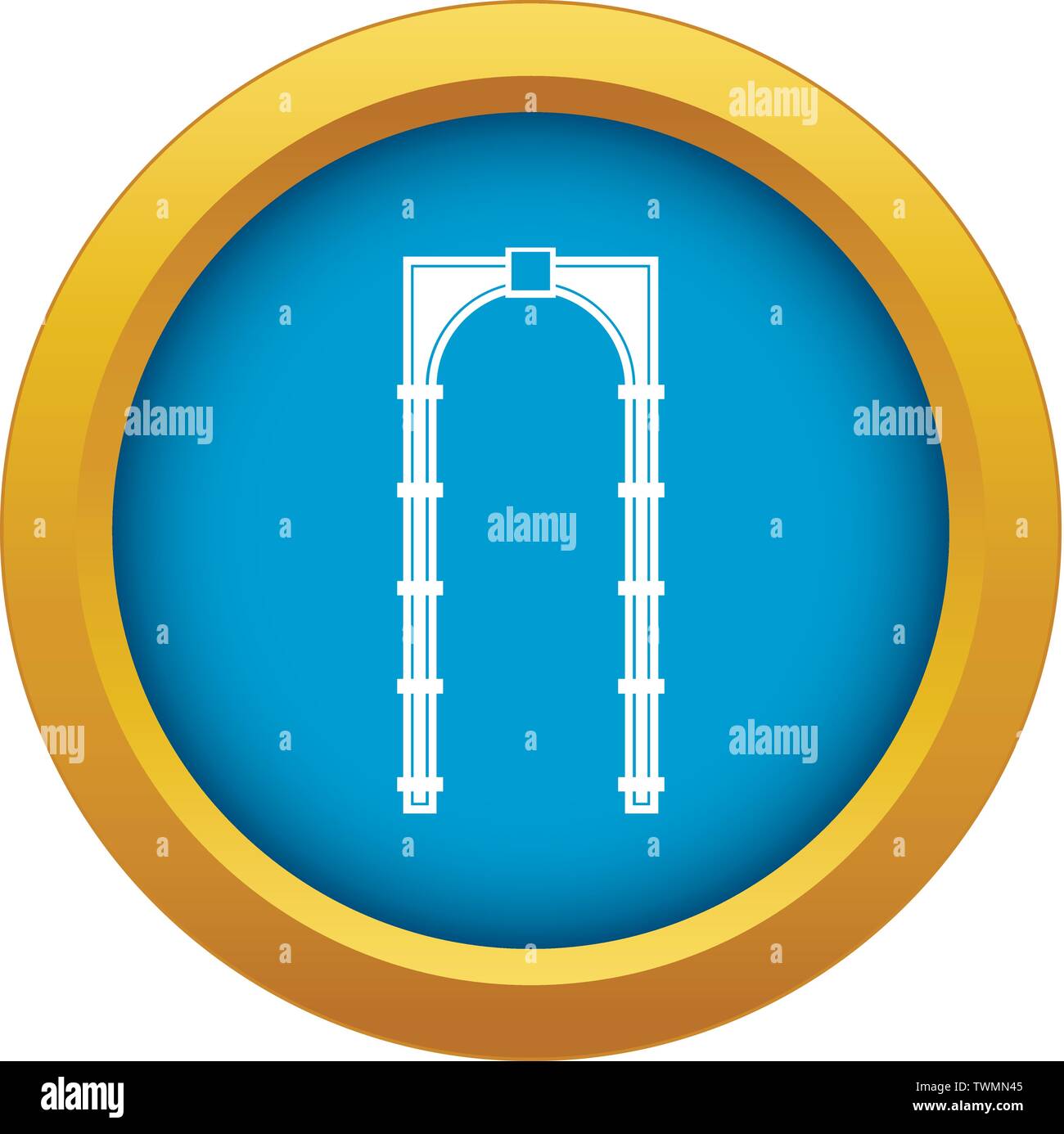 Arch icon blue vector isolated Stock Vector Image & Art - Alamy