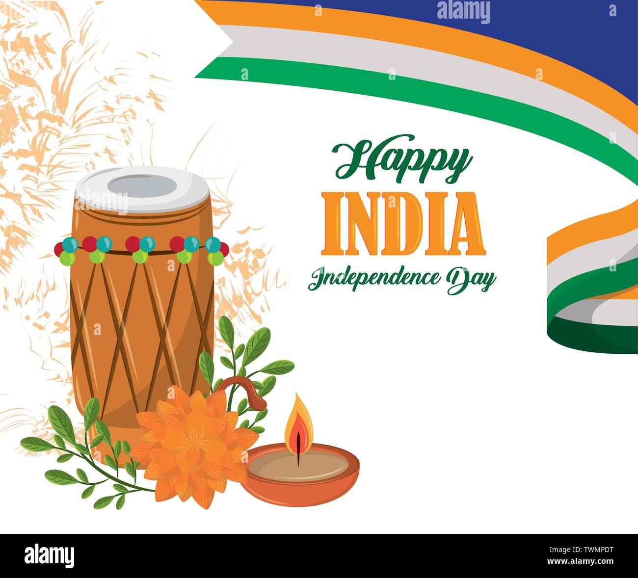 india india independence day card Stock Vector Image & Art - Alamy