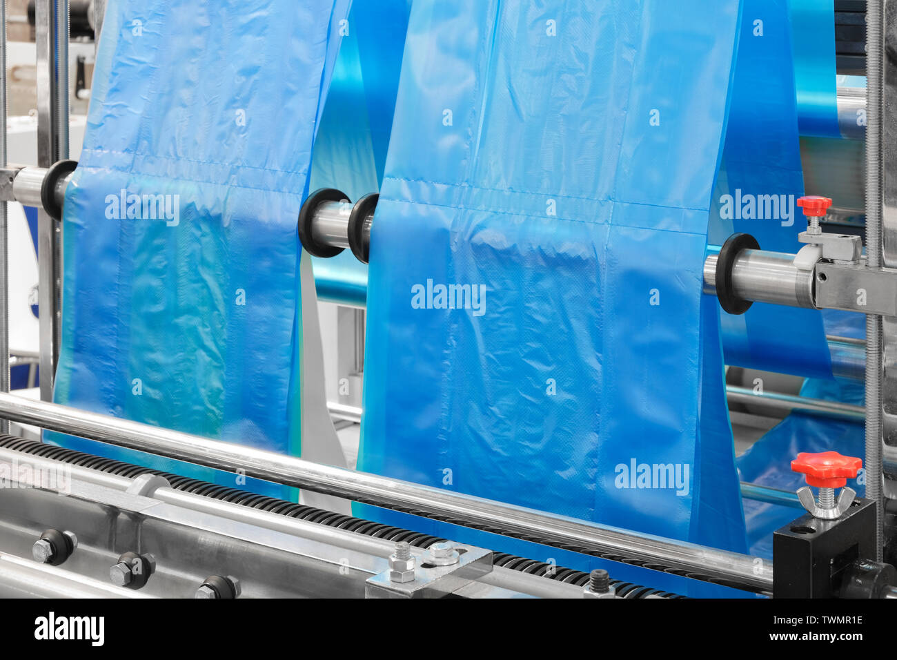 labels manufacturing on flexo printing machine Stock Photo Alamy