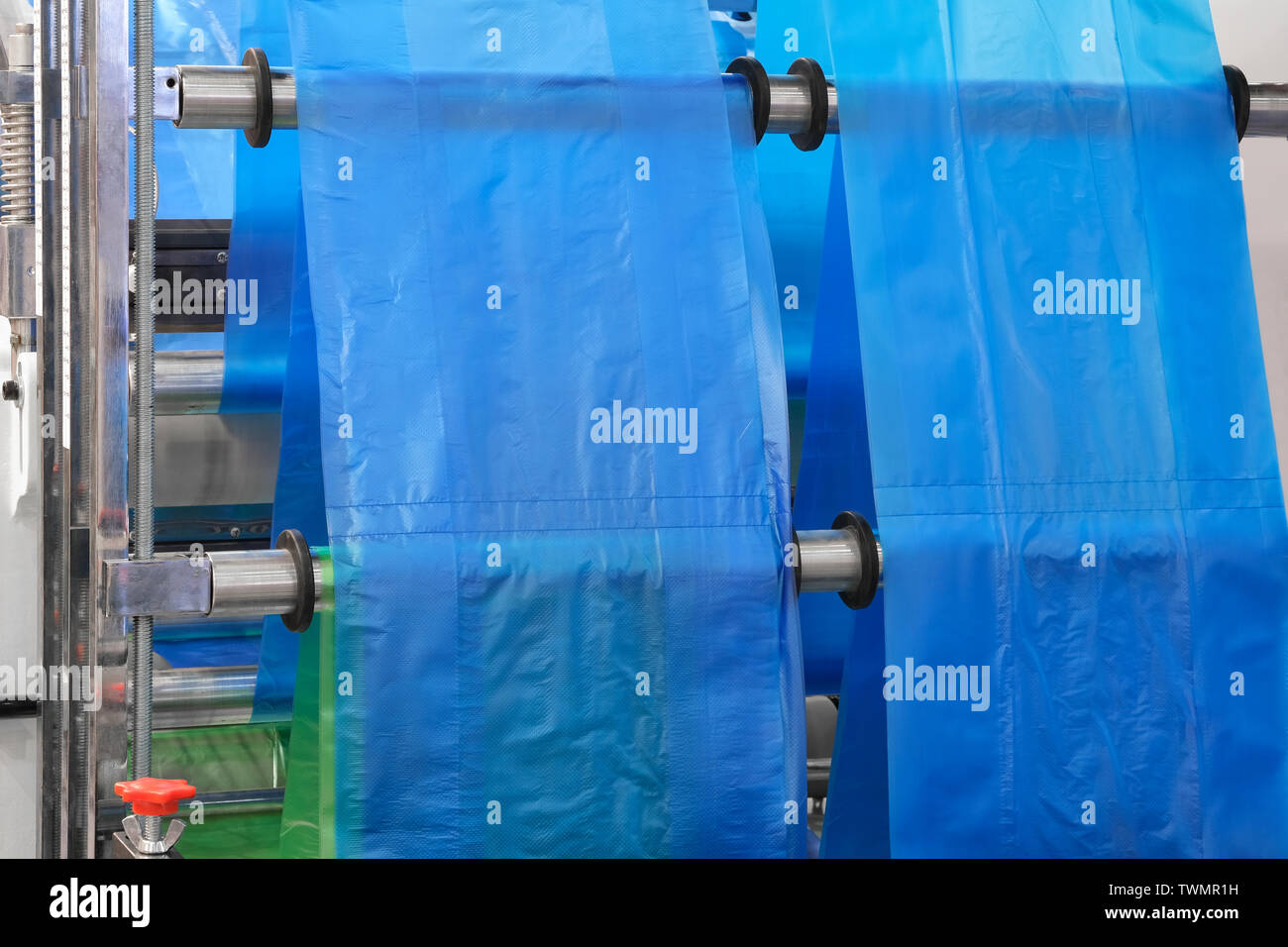 labels manufacturing on flexo printing machine Stock Photo Alamy