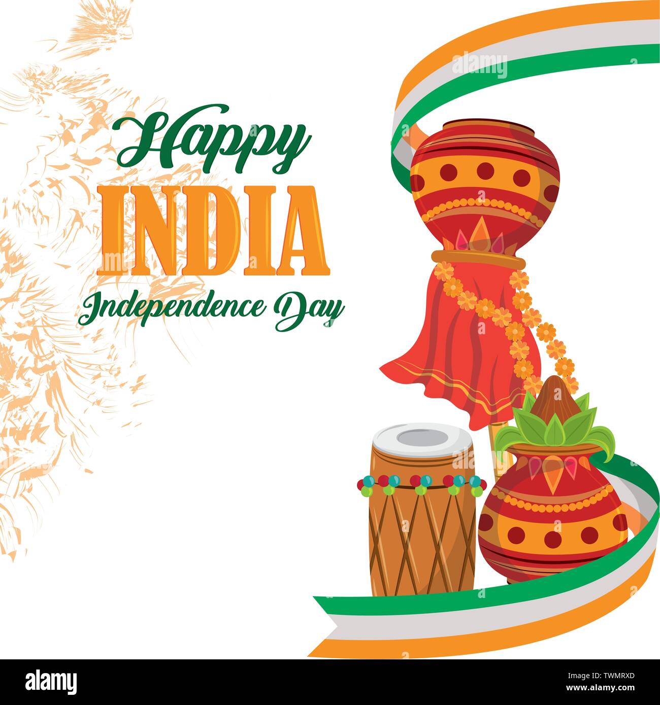 india india independence day card Stock Vector Image & Art - Alamy
