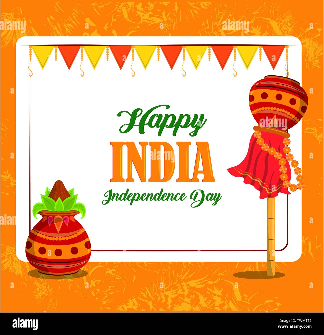india india independence day card Stock Vector Image & Art - Alamy