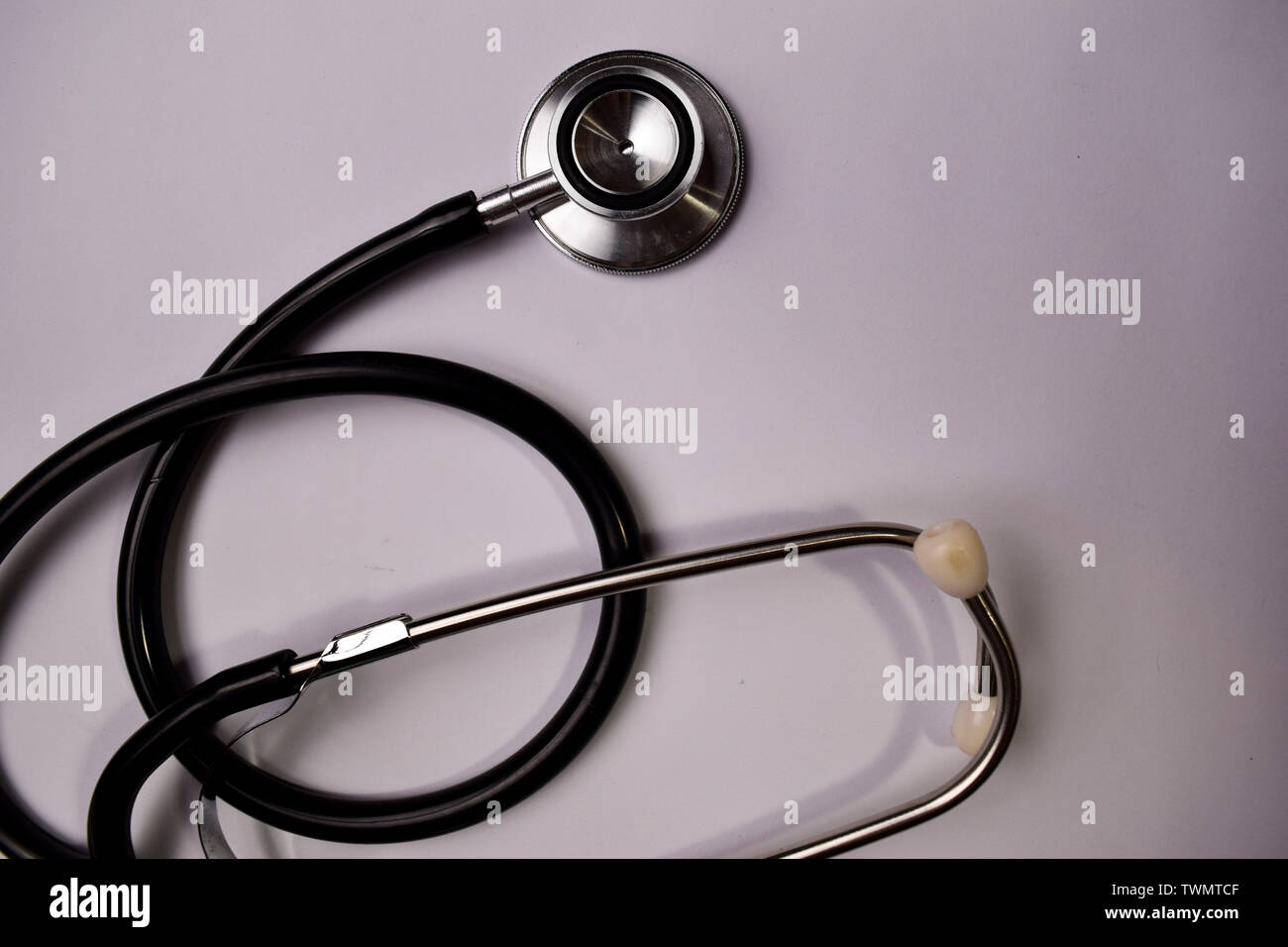 Stethoscope isolated on white background. Healthcare/Medical concept Stock Photo