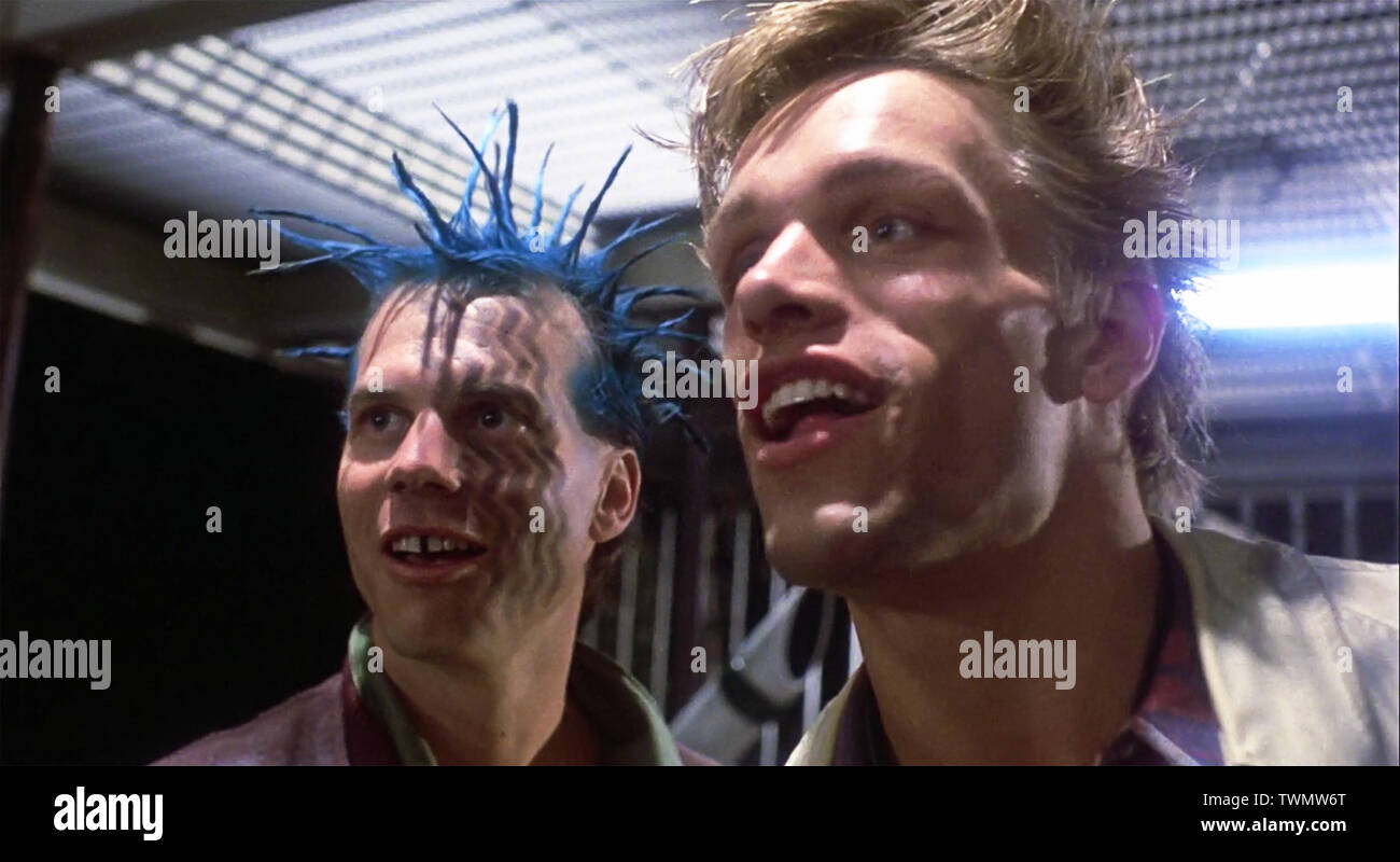 USA. Bill Paxton and Brian Thompson in a scene from the ©Orion Pictures  movie: The Terminator (1984). Plot: A seemingly indestructible robot is  sent from 2029 to 1984 to assassinate a young