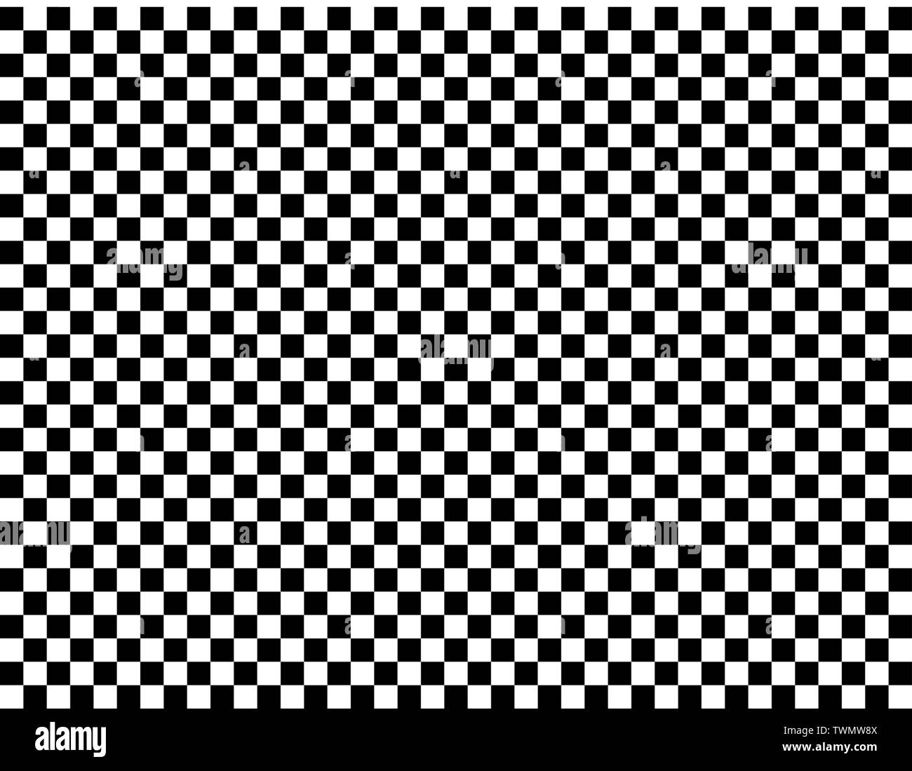 Checkered Geometric Vector Background With Black And White Tile