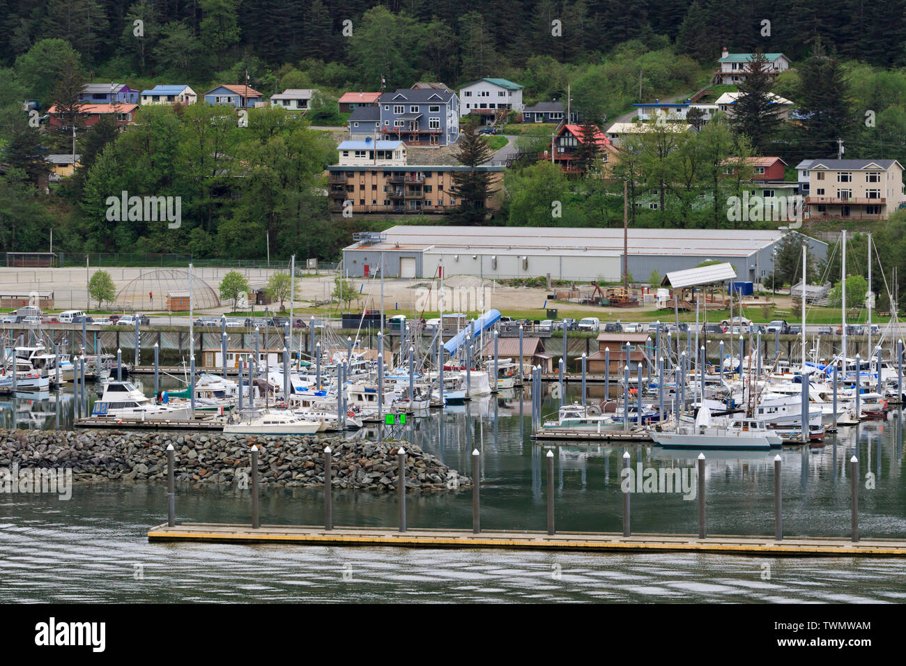 Marina, Douglas Island, Juneau, Alaska, USA Stock Photo Alamy