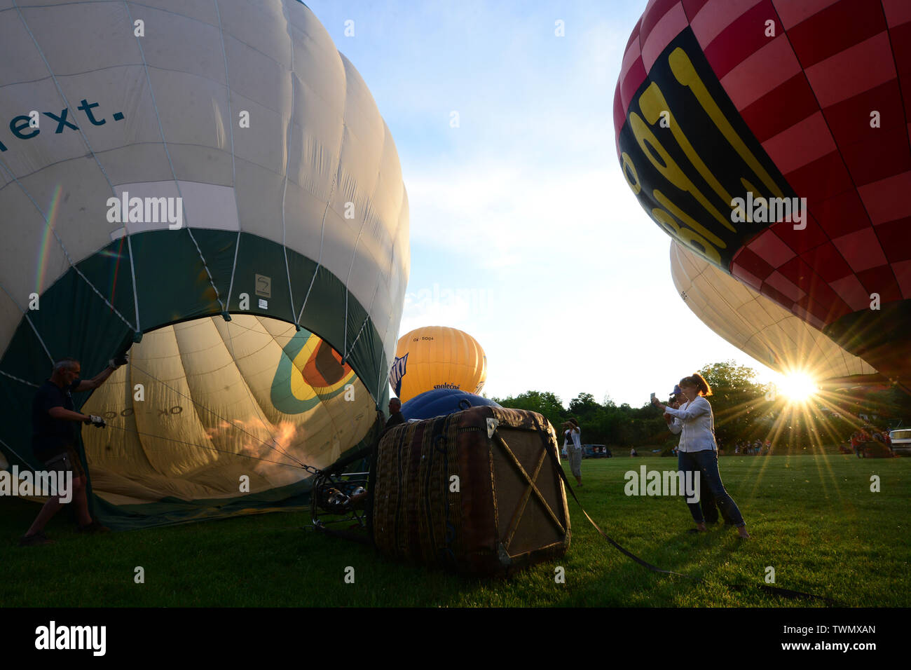 June 21, 2019 - Chrudim, Czech Republic - The 10th Czech Hot-air Balloons  Fiesta ''Balony nad