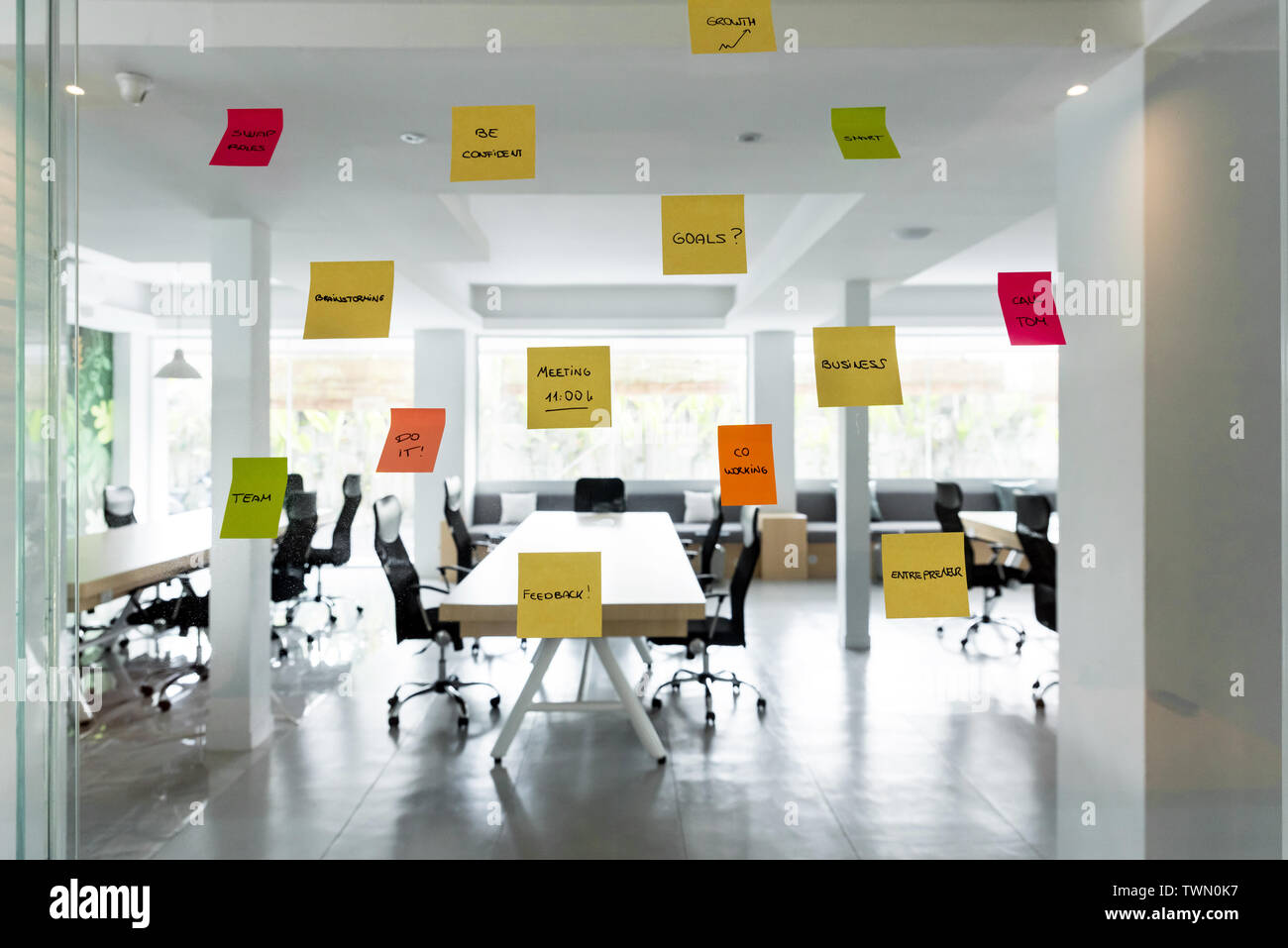Empty coworking space Stock Photo