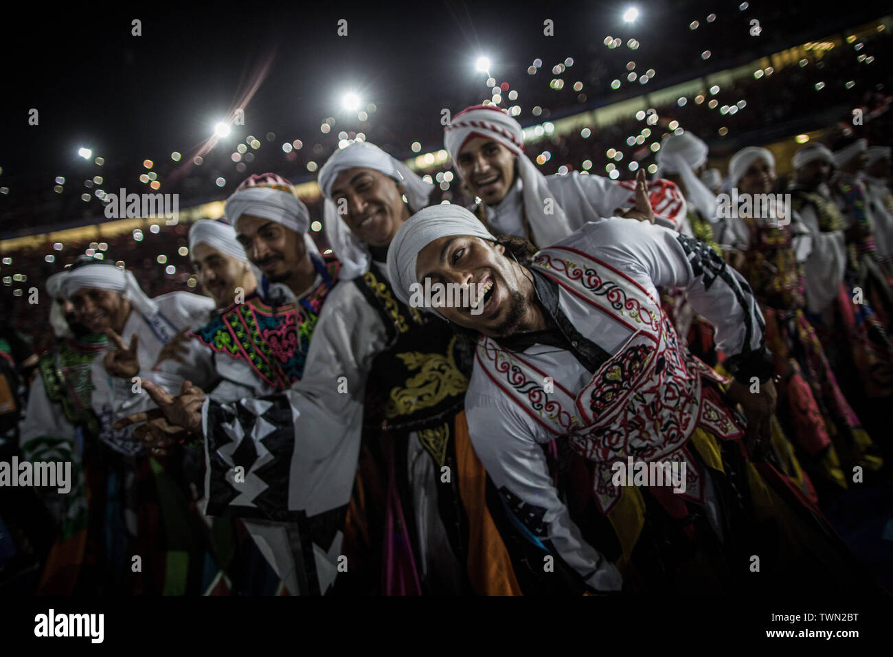 Cairo, Egypt. 21st June, 2019. Dancers perform during the opening ...