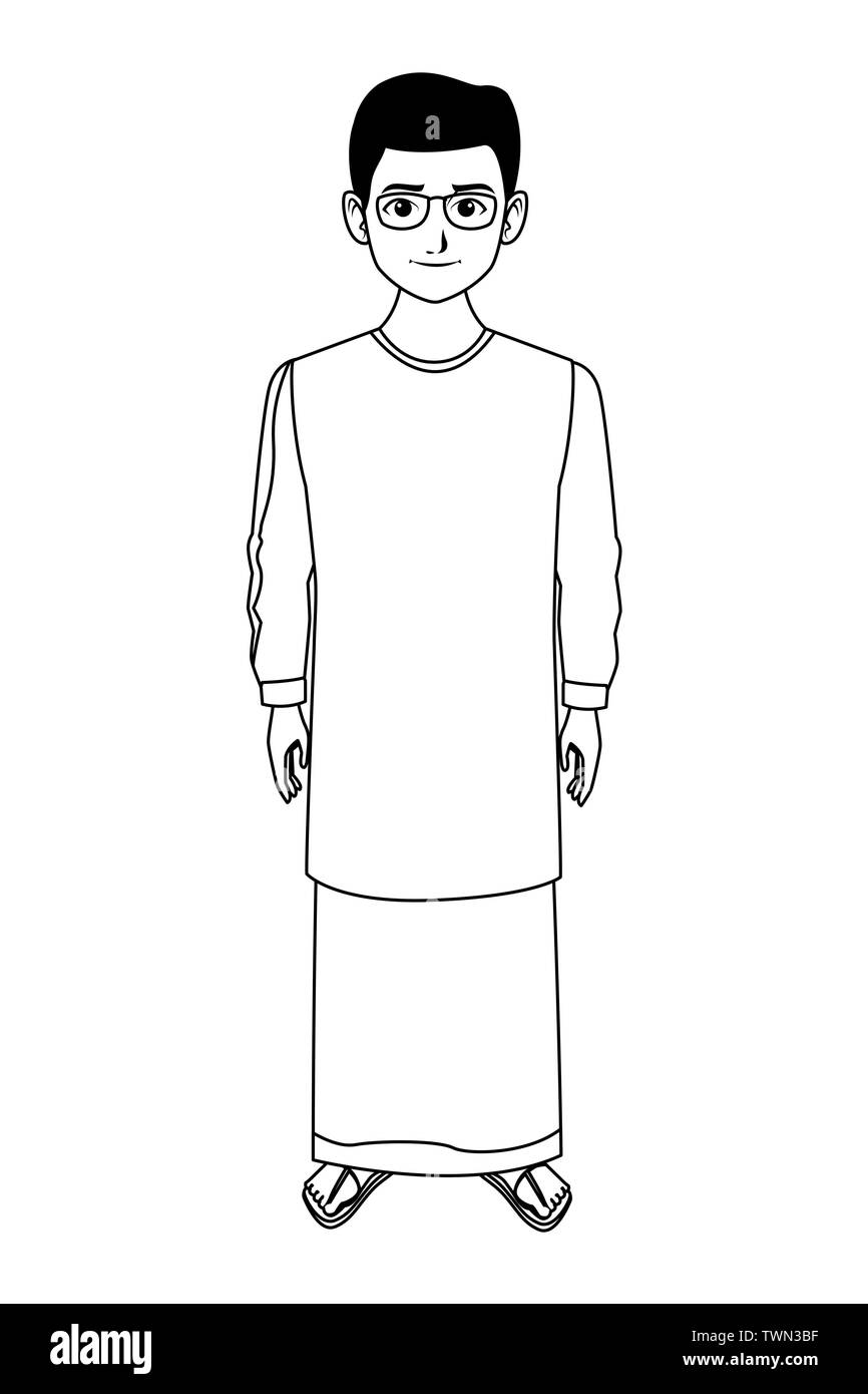 black and white dress boy