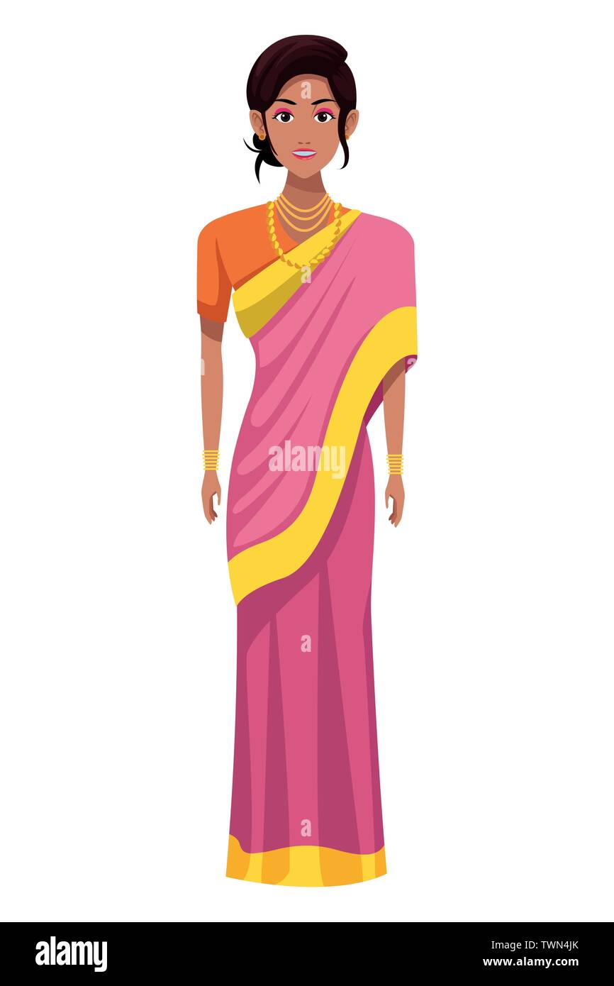 indian woman avatar cartoon character Stock Vector Image & Art - Alamy