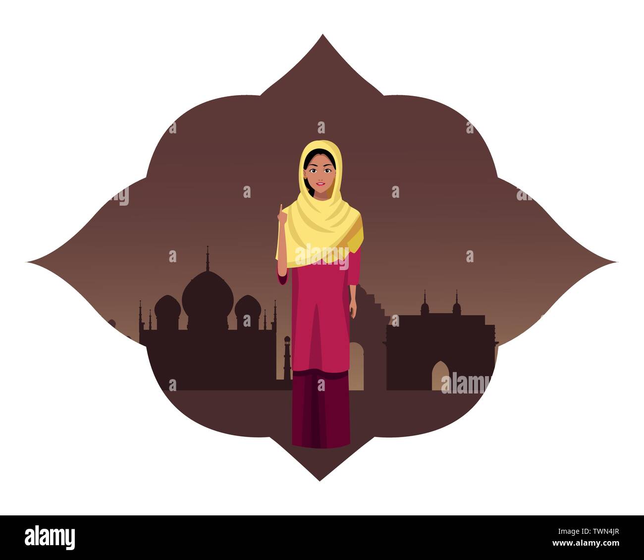 indian woman avatar cartoon character Stock Vector Image & Art - Alamy