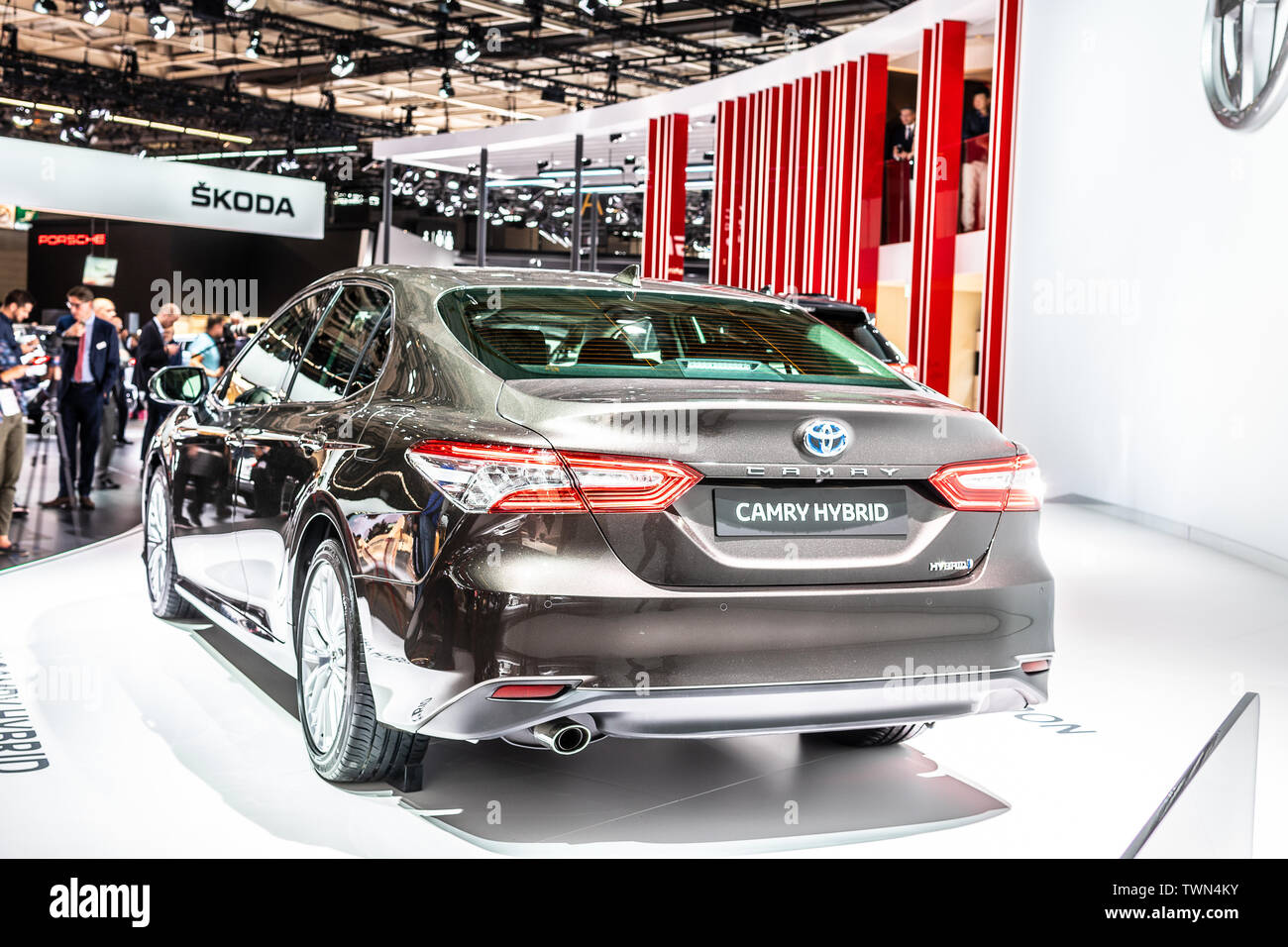 Paris, France, October 02, 2018 all new Toyota Camry Hybrid XV70 at ...