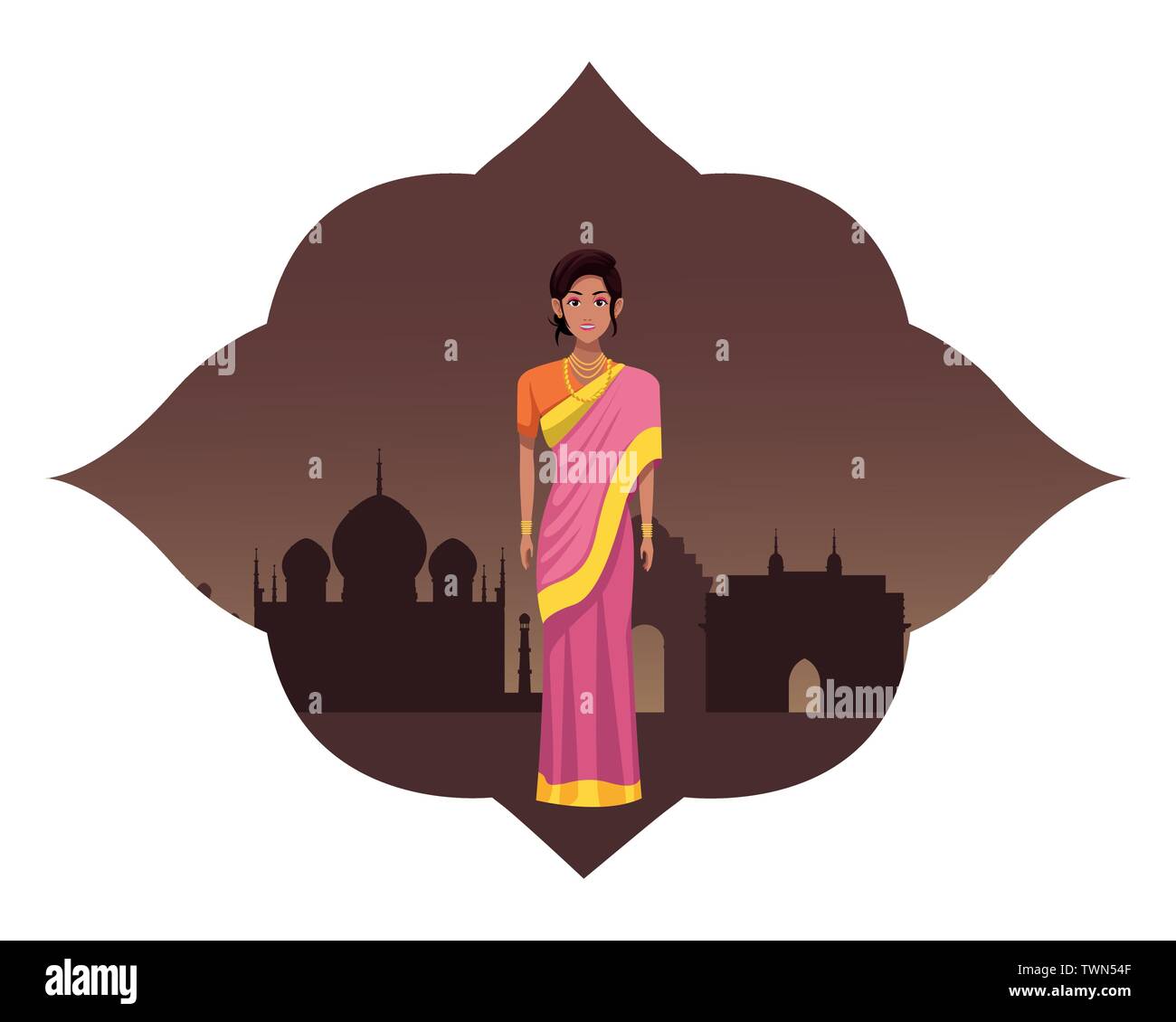 indian woman avatar cartoon character Stock Vector Image & Art - Alamy