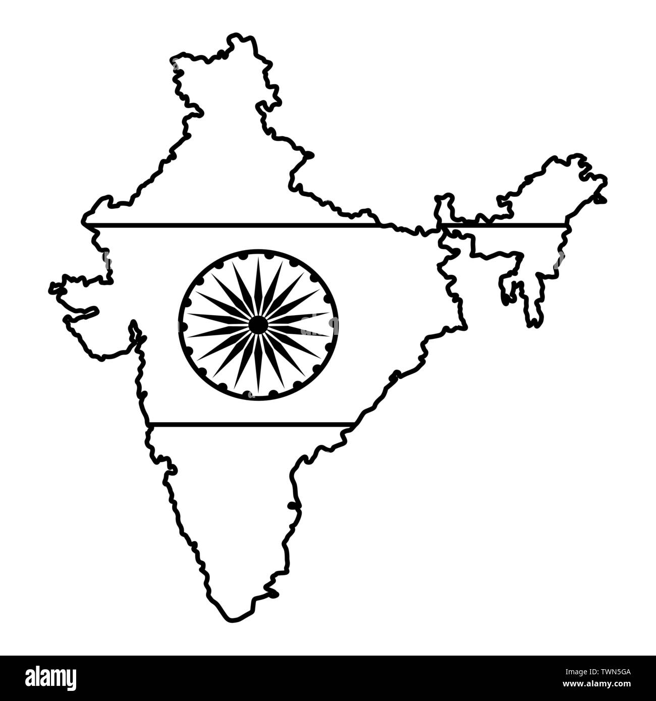 India map flag, Indian - India - Tapestry | TeePublic