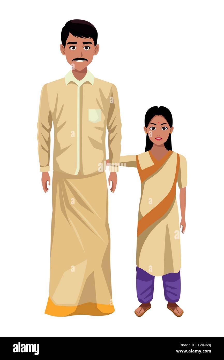 indian family avatar cartoon character Stock Vector Image & Art - Alamy
