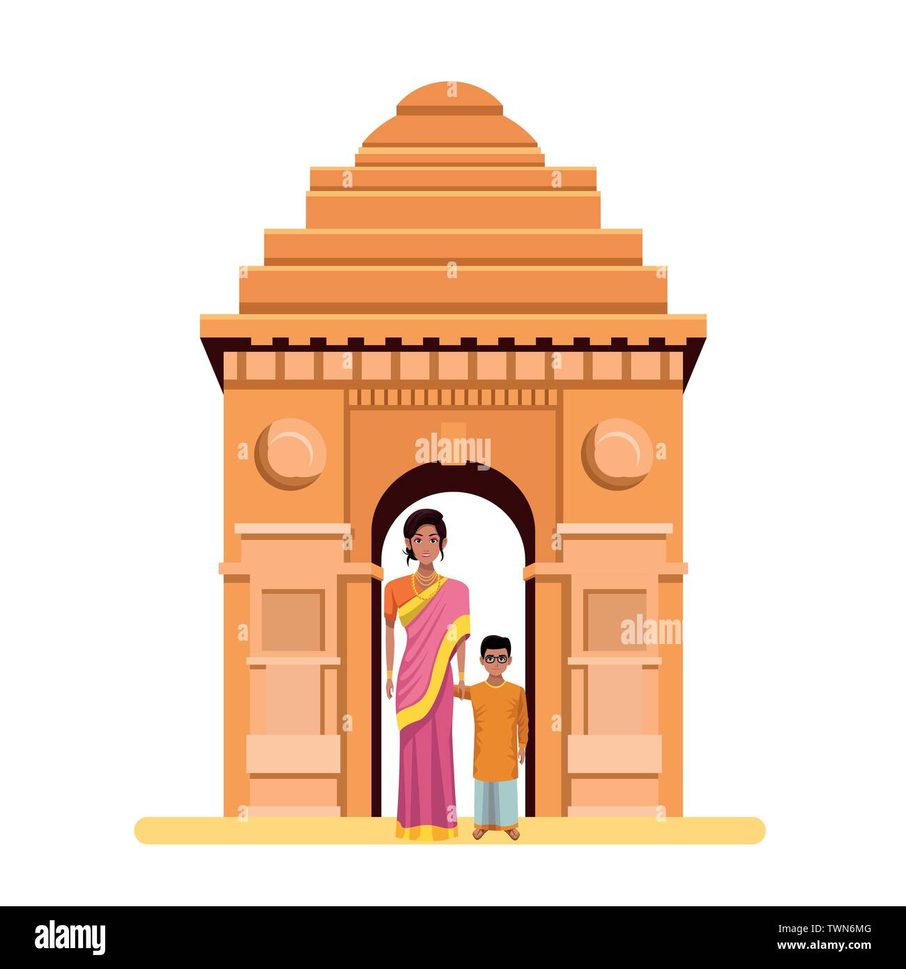 indian family avatar cartoon character Stock Vector Image & Art - Alamy