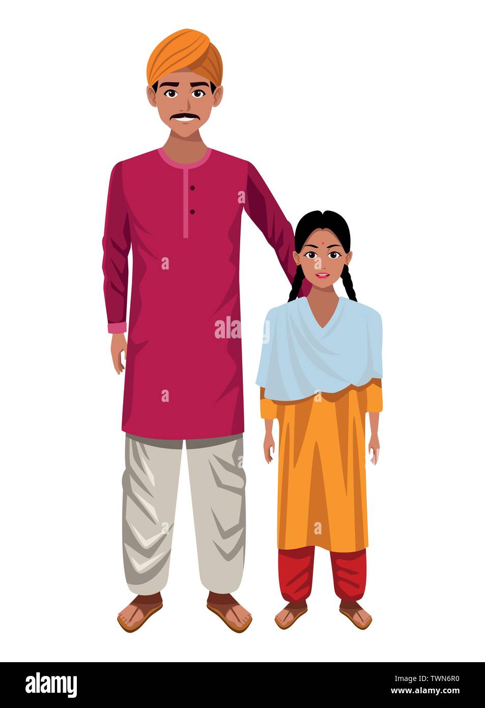 indian family avatar cartoon character Stock Vector Image & Art - Alamy