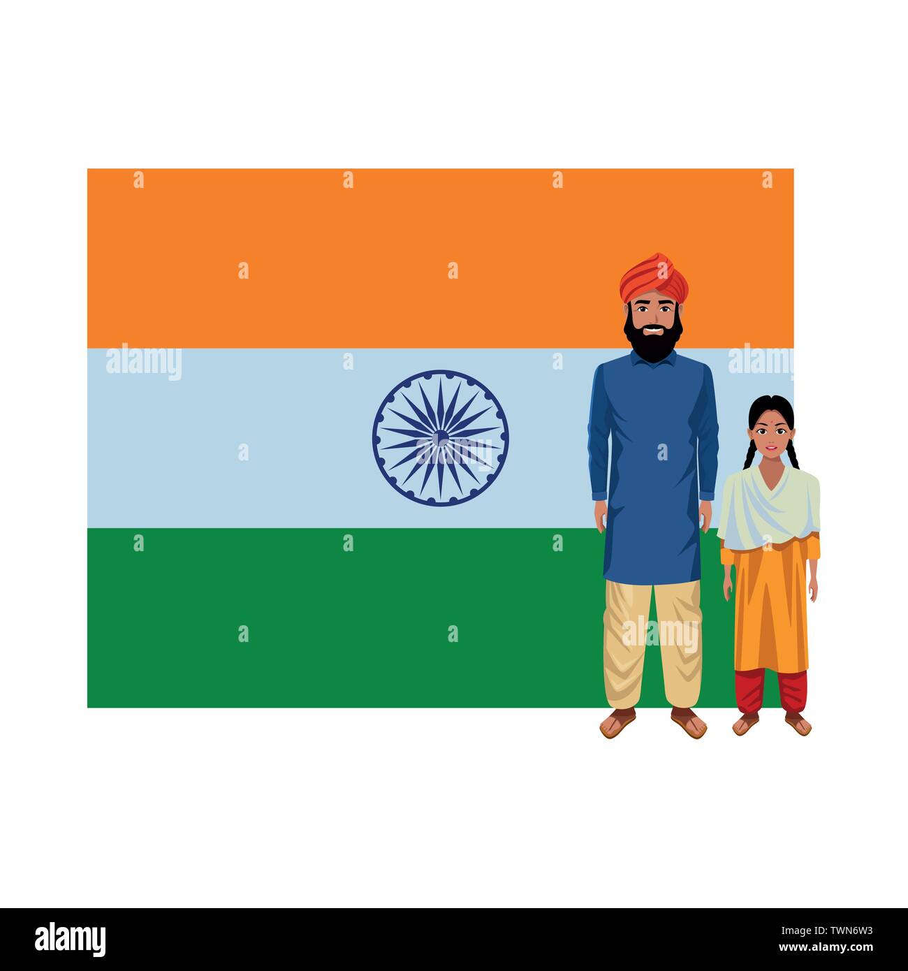 indian family avatar cartoon character Stock Vector Image & Art - Alamy