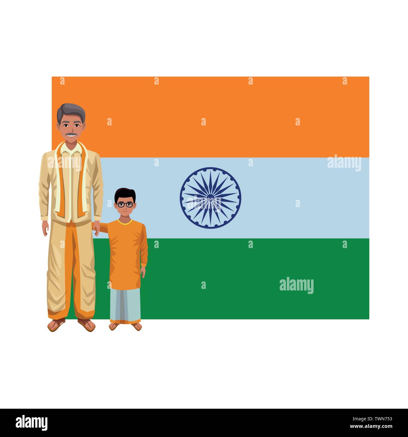 indian family avatar cartoon character Stock Vector Image & Art - Alamy