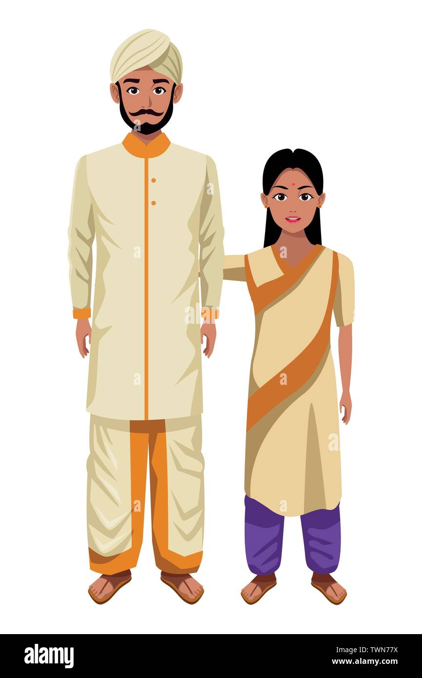 indian family avatar cartoon character Stock Vector Image & Art - Alamy