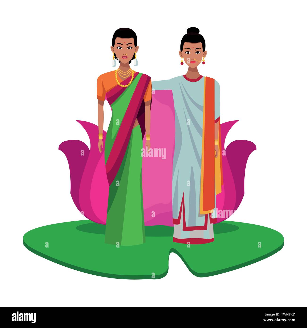 indian women avatar cartoon character Stock Vector Image & Art - Alamy