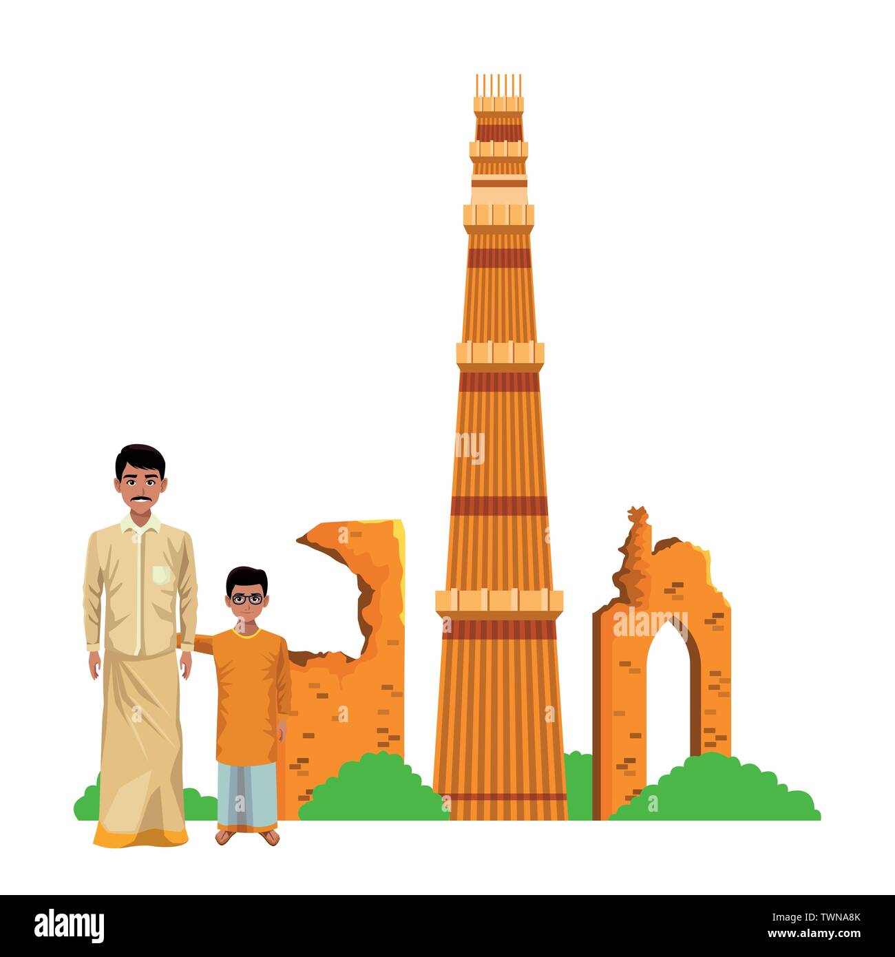 indian family avatar cartoon character Stock Vector Image & Art - Alamy
