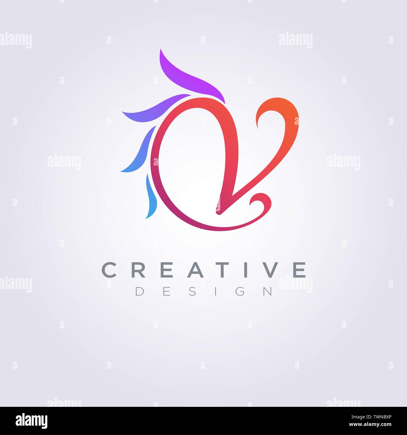 Letter V Vector Illustration Design Clipart Symbol Logo Template Stock ...
