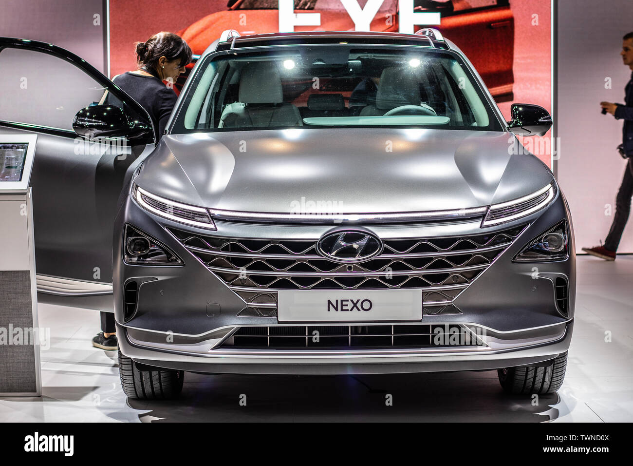 Paris, France, Oct 02, 2018 Hyundai Nexo, Hydrogen Fuel Cell powered ...