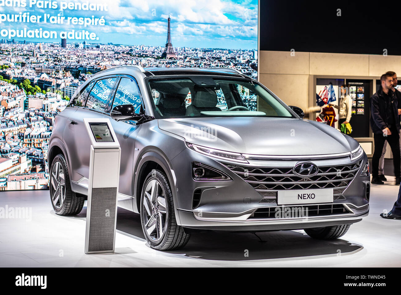 Paris, France, Oct 02, 2018 Hyundai Nexo, Hydrogen Fuel Cell powered ...