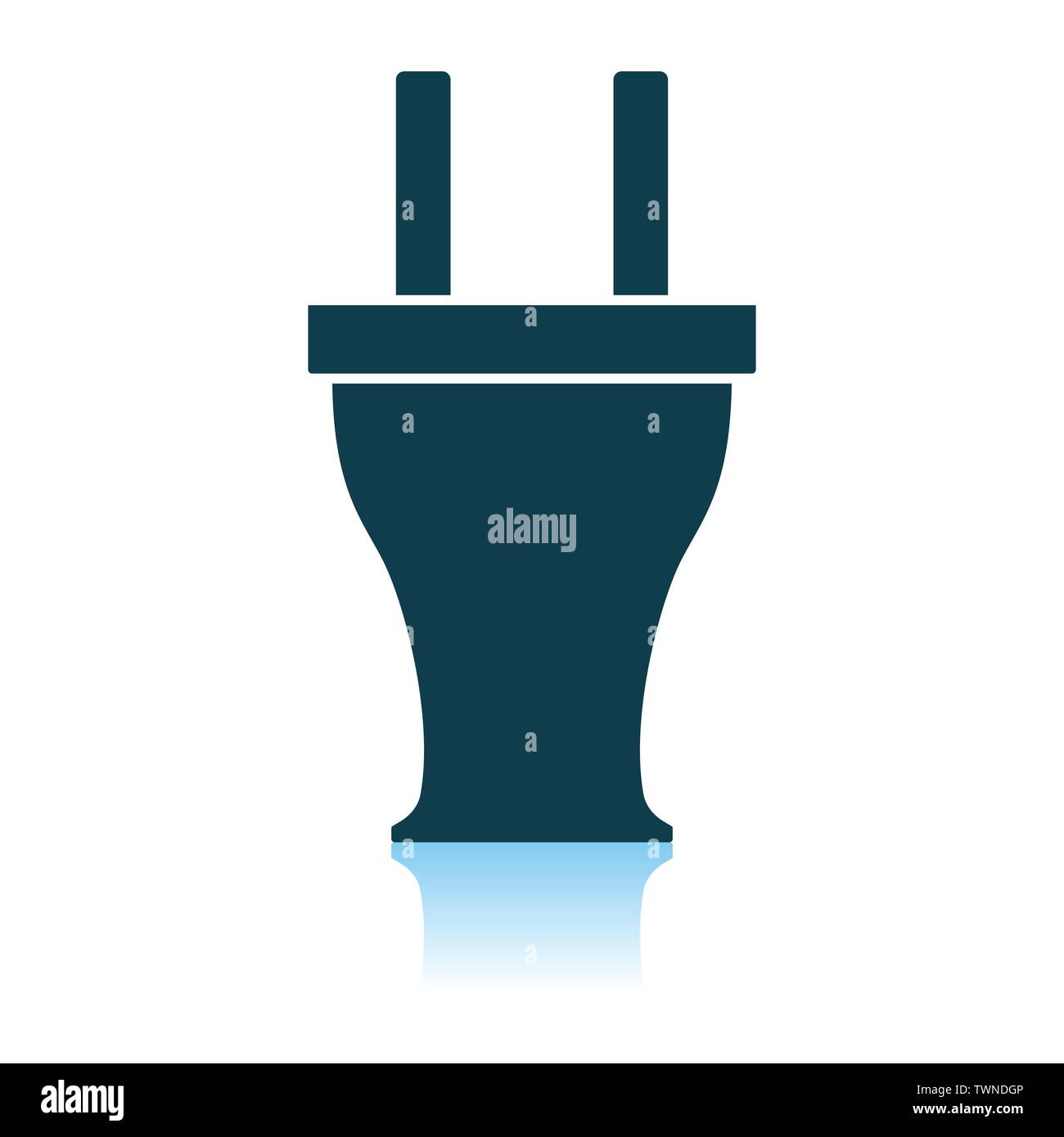 Electrical Plug Icon. Shadow Reflection Design. Vector Illustration Stock Vector Image & Art Alamy