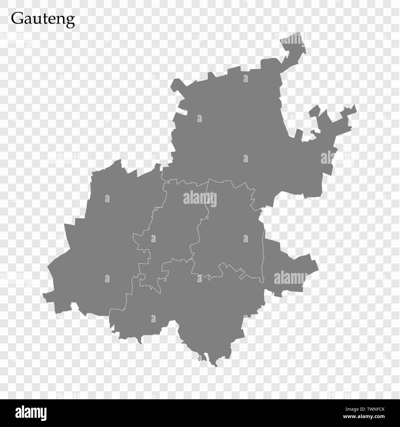 Map of gauteng hires stock photography and images Alamy