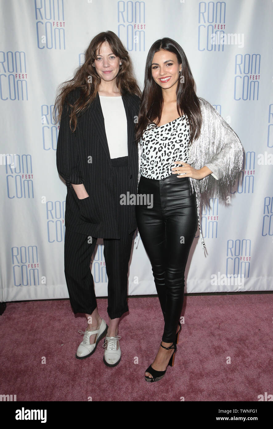 Los Angeles, Ca, USA. 21st June, 2019. Analeigh Tipton, Victoria Justice, at 2019 Rom Com Fest Los Angeles - 'Summer Night' at Downtown Independent in Los Angeles, California on June 21, 2019. Credit: Faye Sadou/Media Punch/Alamy Live News Stock Photo