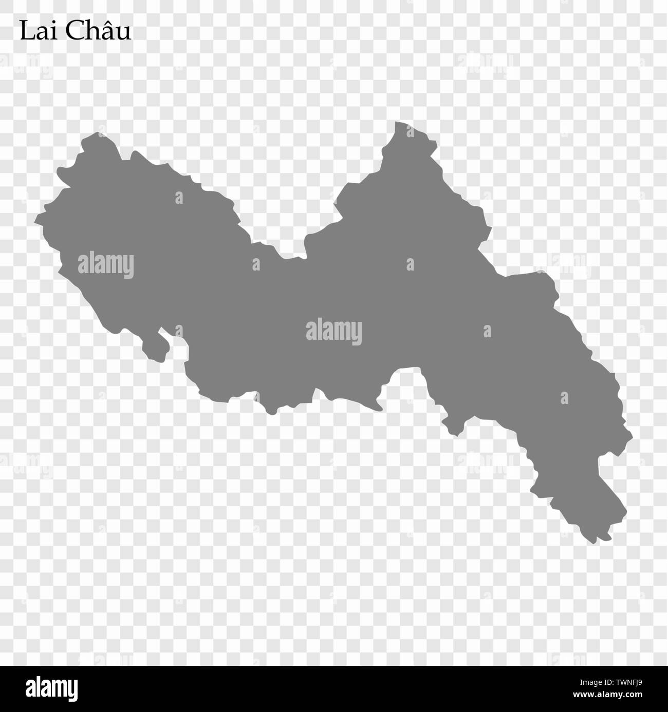 High Quality map of Lai Chau is a province of Vietnam Stock Vector Image & Art Alamy