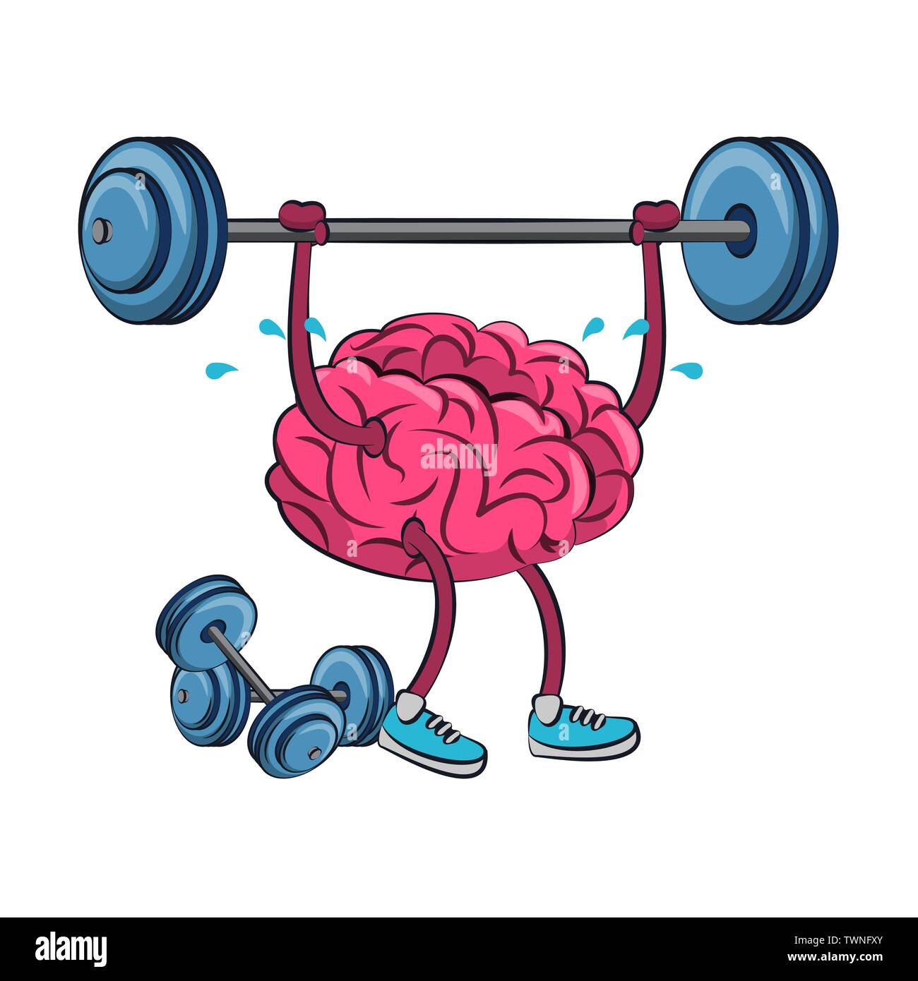 Human brain intelligence and creativity cartoons Stock Vector Image ...