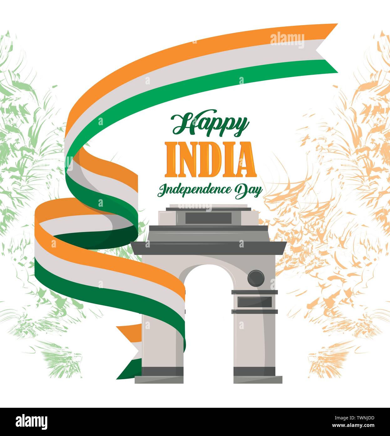 Happy india independence day card Stock Vector Image & Art - Alamy