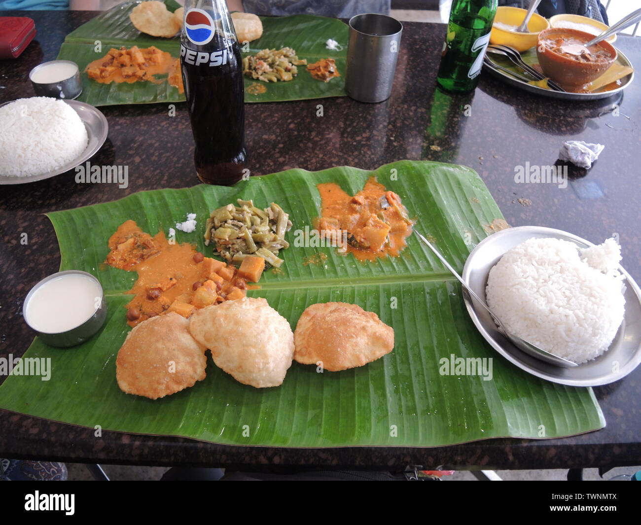 Indian vegetable banana leaf hires stock photography and images Alamy