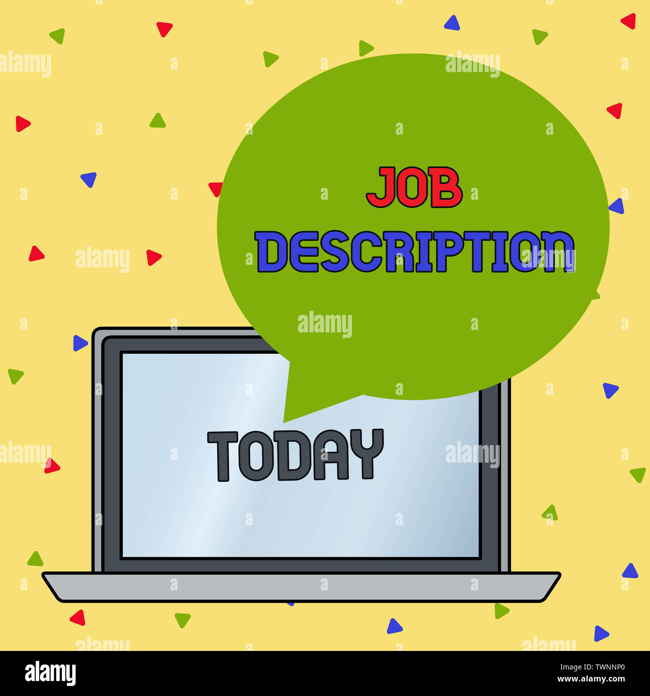 Handwriting text writing Job Description. Conceptual photo a formal ...