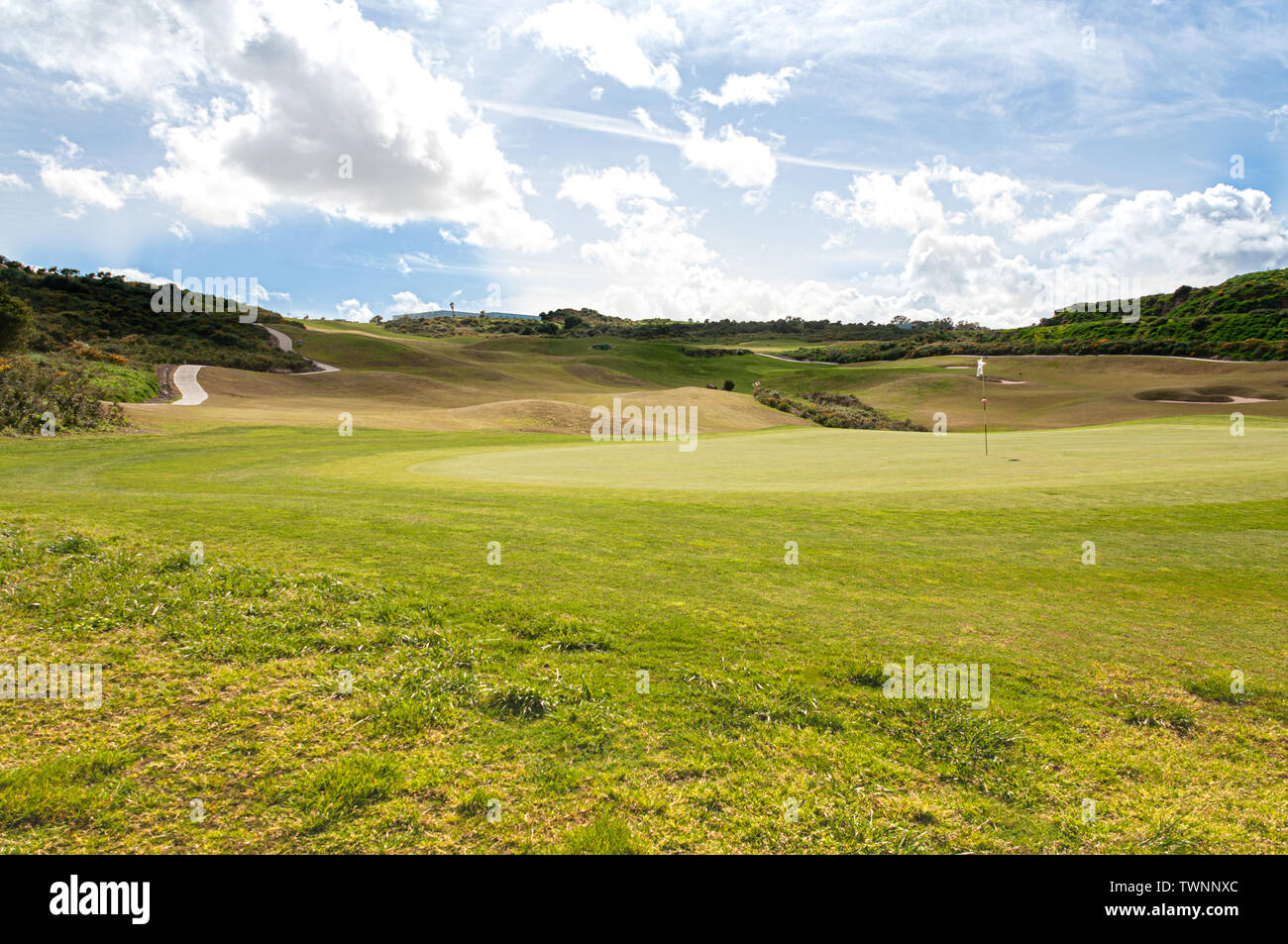 La Alcaidesa Golf and Links in the South of Spain Stock Photo