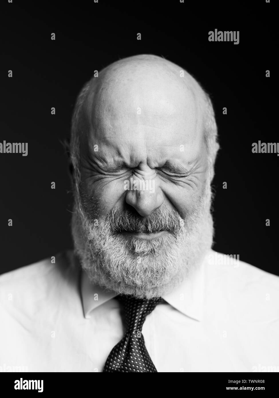Bald man making funny face hi-res stock photography and images - Alamy