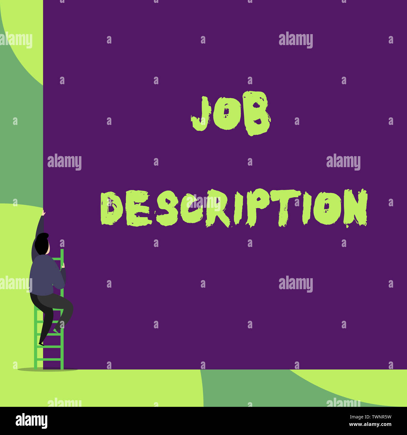 Text sign showing Job Description. Business photo showcasing a formal ...