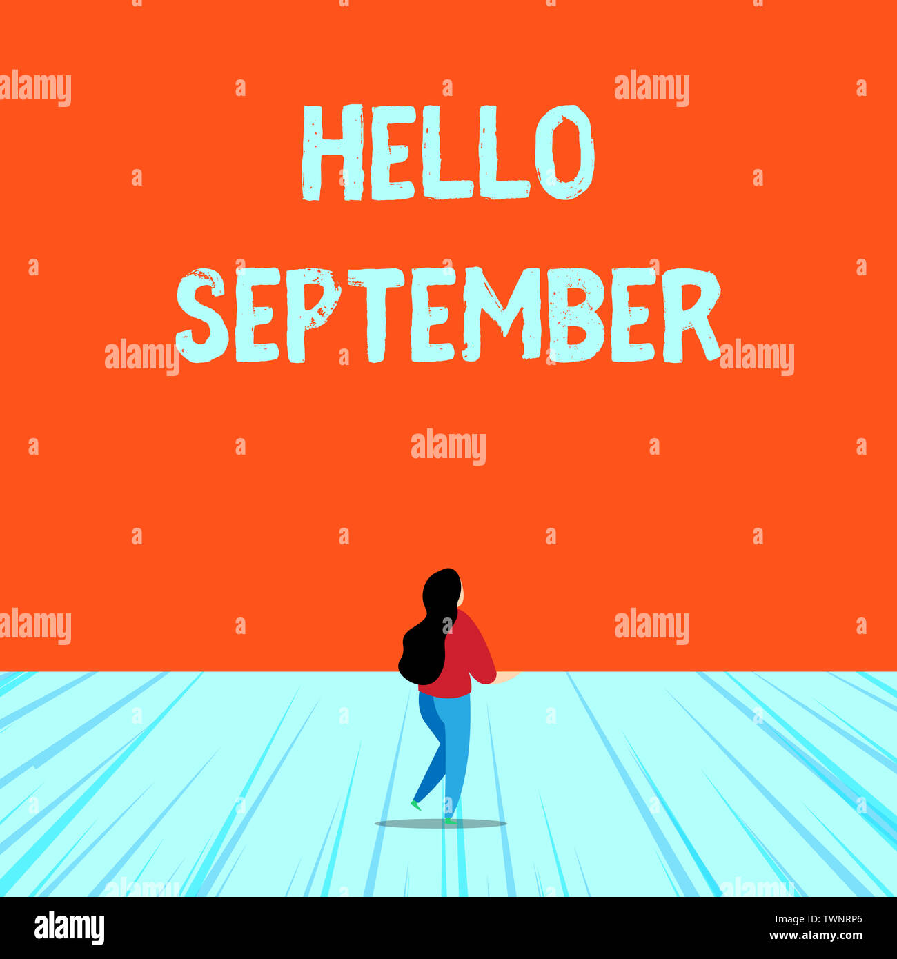 Conceptual Hand Writing Showing Hello September Concept Meaning