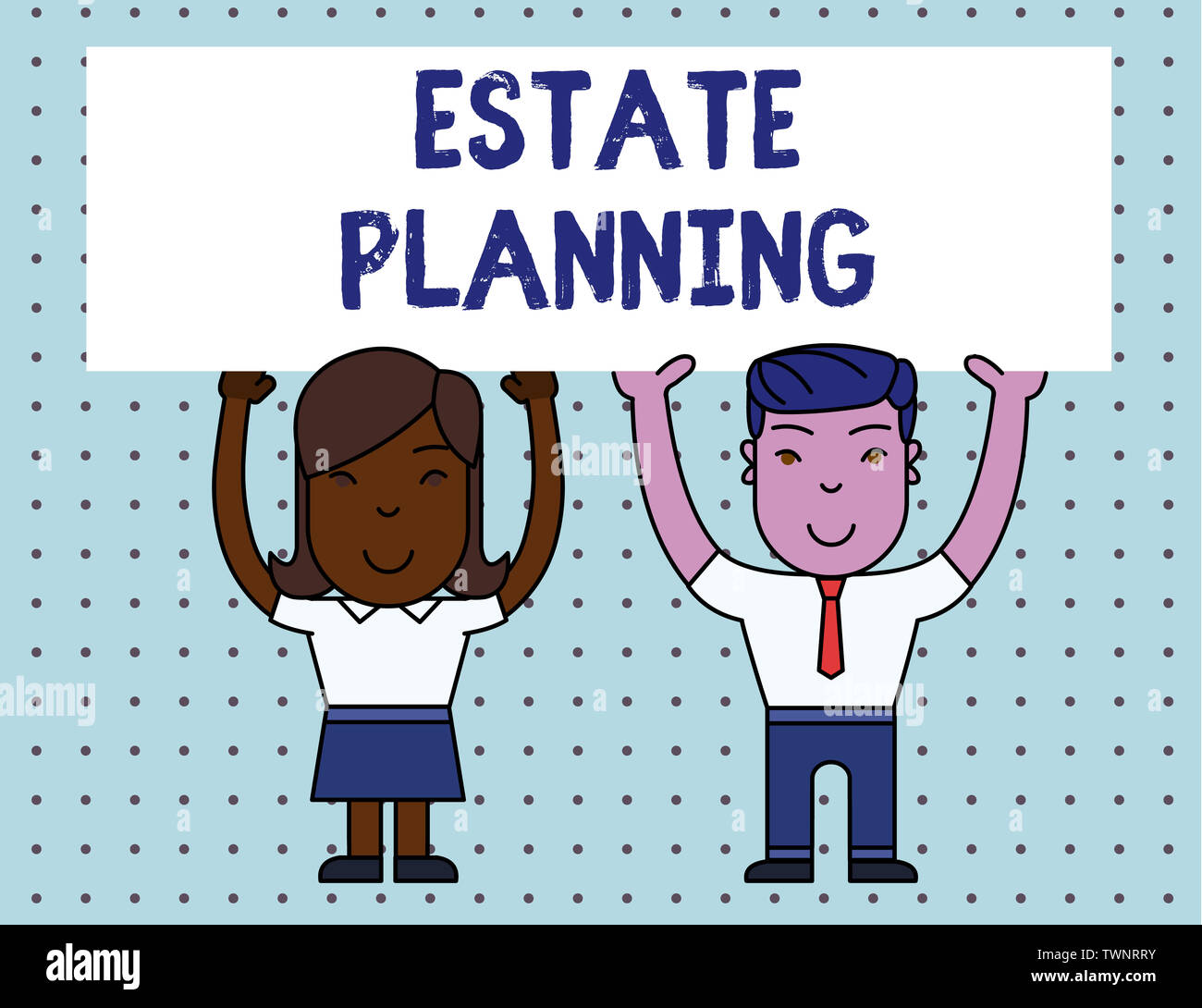 Conceptual hand writing showing Estate Planning. Concept meaning The