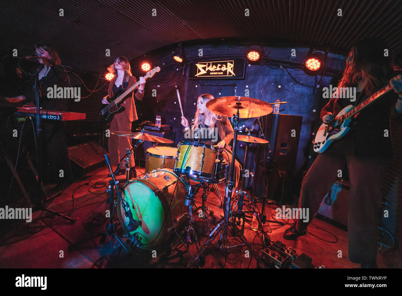 Barcelona, Spain. 20.05.2019. Concert by Stonefield in Sidecar. Photographer: Aitor Rodero. Stock Photo