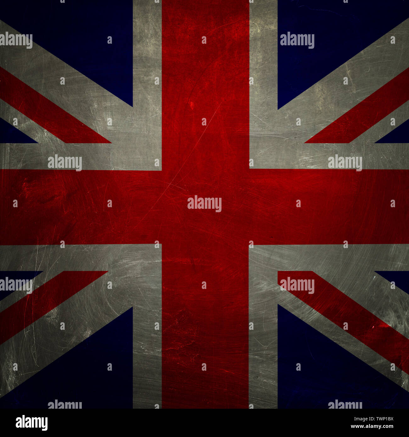 The UK flag background. Vintage square flag of United Kingdom Stock ...
